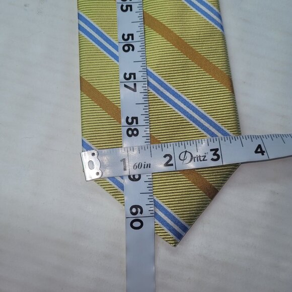 Brooks Brothers 346 Tie Mens Necktie Silk Stripe Repp Woven In Italy Made In USA - Picture 6 of 7